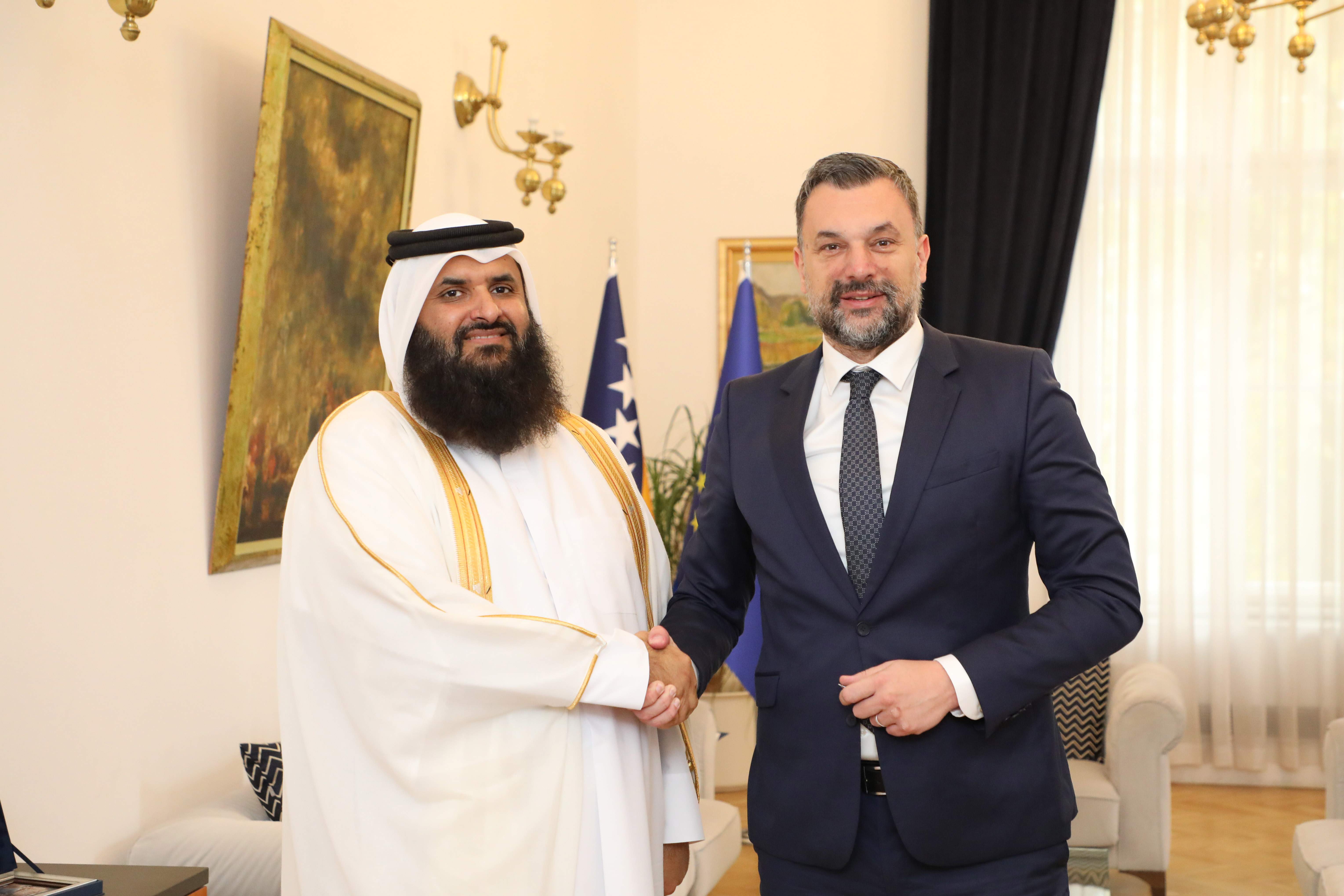 Ambasador Katara u Sarajevu: "Želimo reprezentaciji BiH daljnje uspjehe i pobjede"